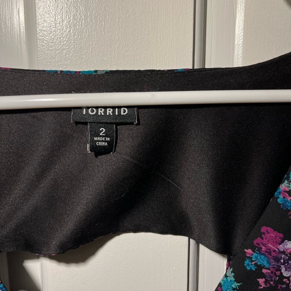 Floral Torrid Dress with Back Cut Out - Picture 3 of 9